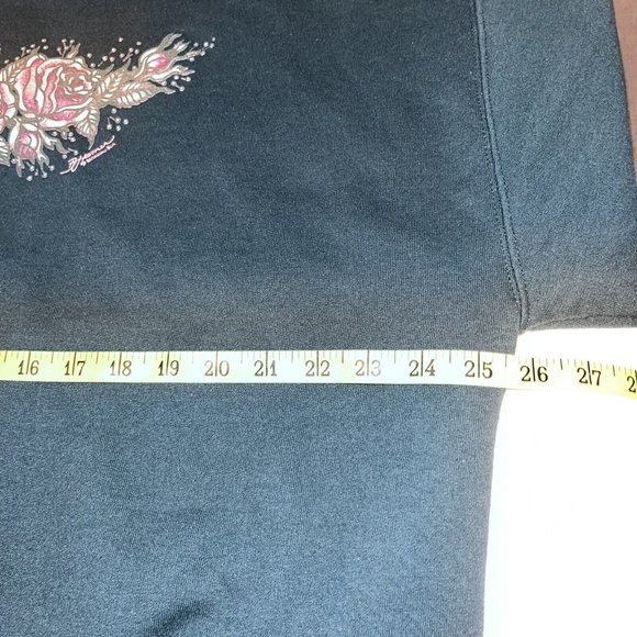 Vintage 90s Morning Sun Pink Roses Collared Crewneck Sweater Size L USA Made - Picture 6 of 7